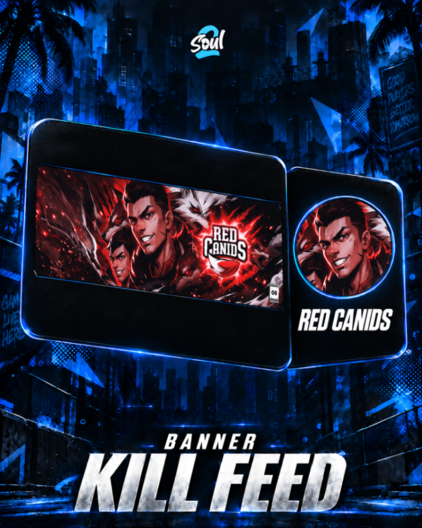 BANNER RED CANIDS E-SPORTS