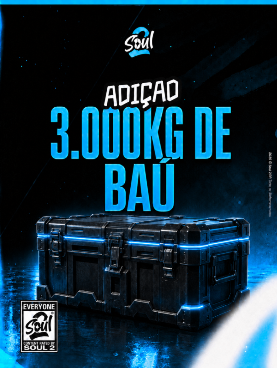 Adição de 3.000KG no Baú