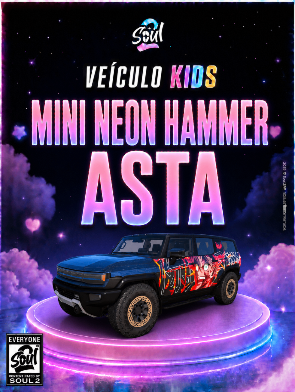 Mini Neon Hammer Asta