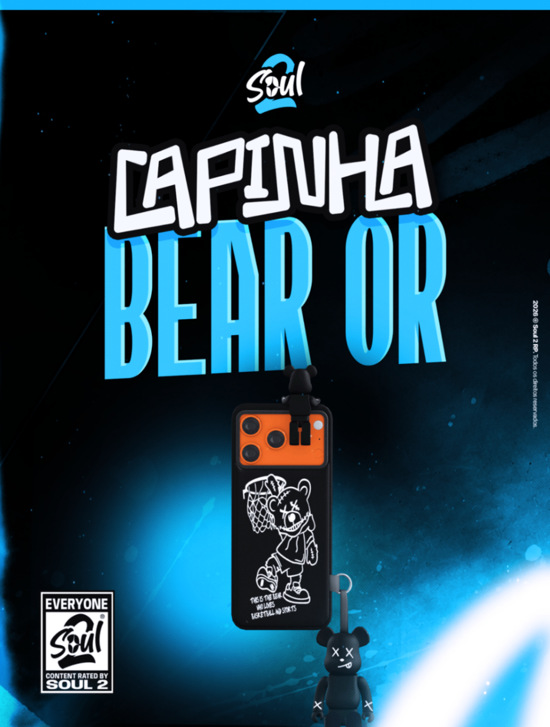 Capinha Bear Black Or