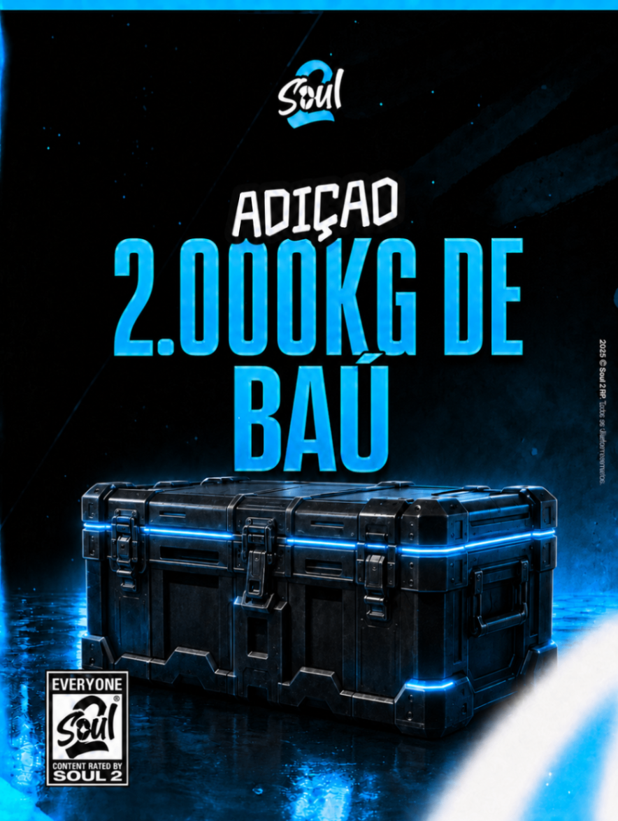 Adição de 2.000KG no baú